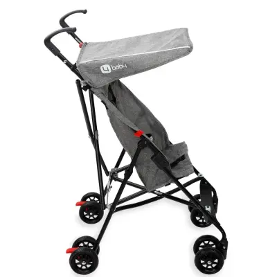 4 Baby Kolay Katlanabilen Eko Baston Bebek Arabası Gri - 2
