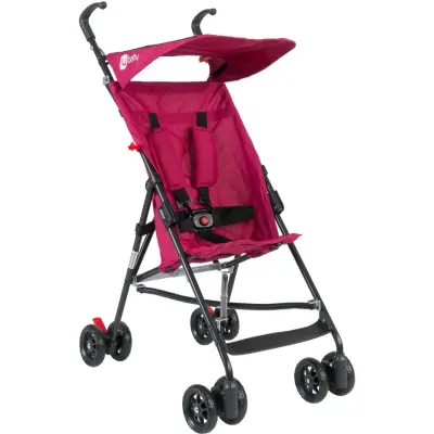 4 Baby Kolay Katlanabilen Eko Baston Bebek Arabası Pembe