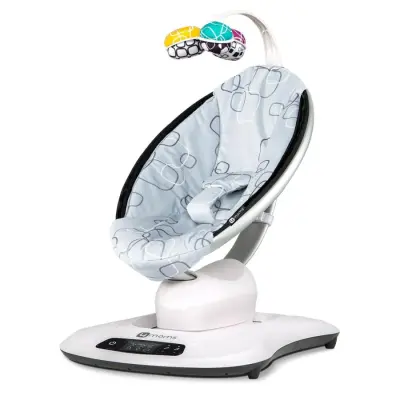 4moms MamaRoo 4.0 App Elektrikli Ana Kucağı Silver Plush (1)