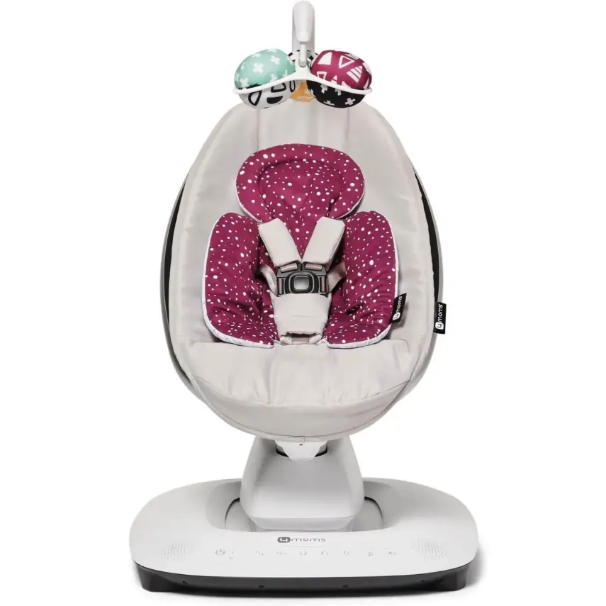 4moms MamaRoo 5.0 Çift Yönlü Yenidoğan Destek Pedi Maroon Plus - 4