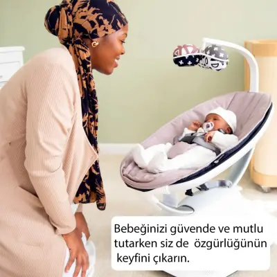 4moms MamaRoo 5.0 Elektrikli Ana Kucağı RoseWood - 5