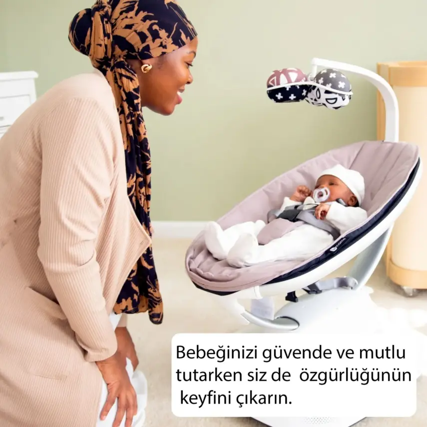 4moms MamaRoo 5.0 Elektrikli Ana Kucağı RoseWood - 5