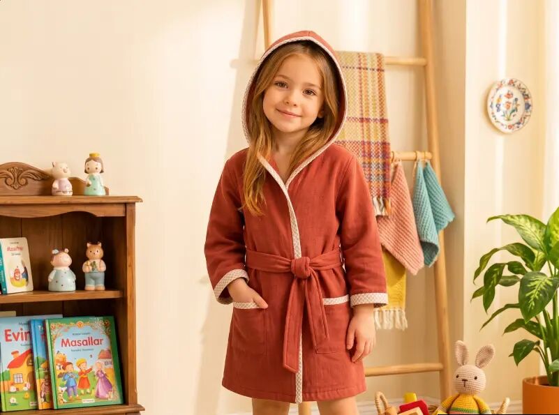 Banyo Sonrası Minikleri Pamuk Gibi Saran Yumuşacık Rahatlık