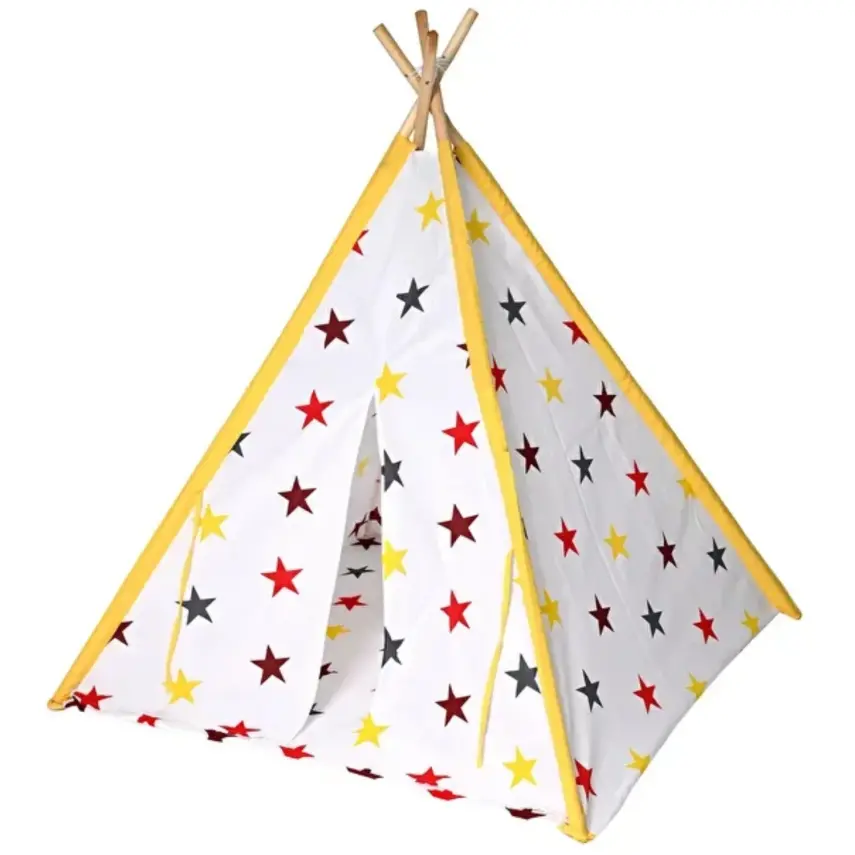 Ahşap Kızılderili Oyun Çadırı Stars - 3