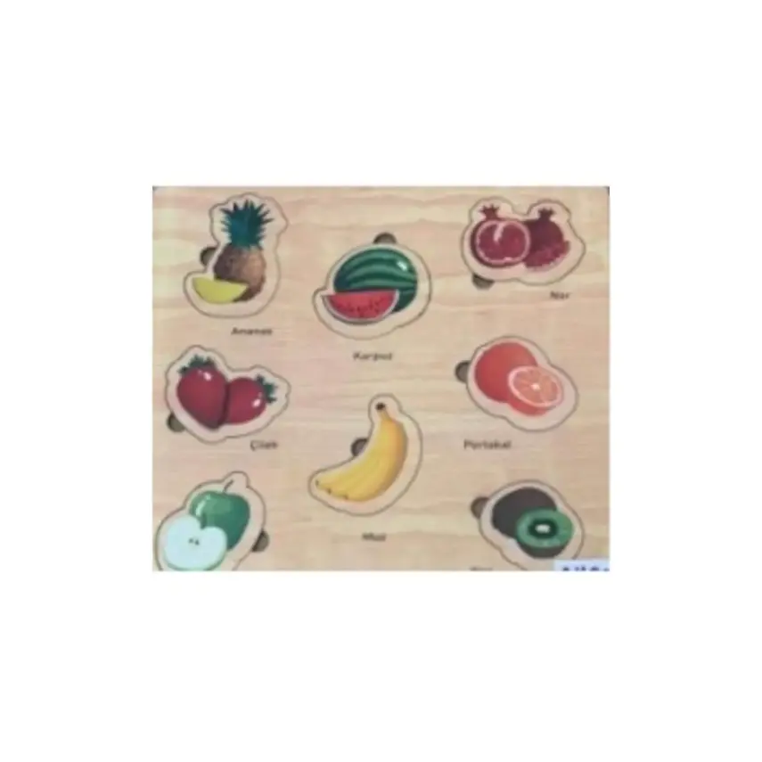 Ahşap Puzzle Meyveler - 1