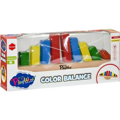 Ahşap Renkli Balans Oyunu (1)