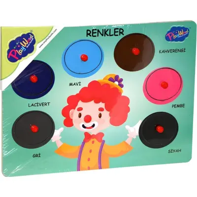 Ahşap Tutmalı Puzzle - Renkler  (1)