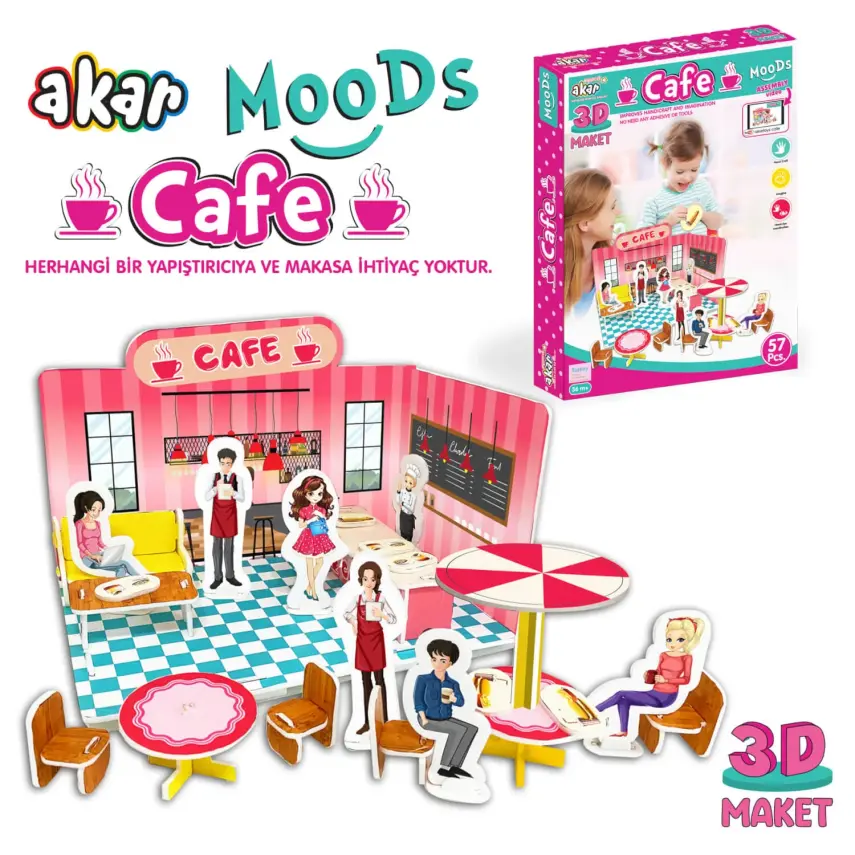 Akar Moods Cafe 3D Maket - 3