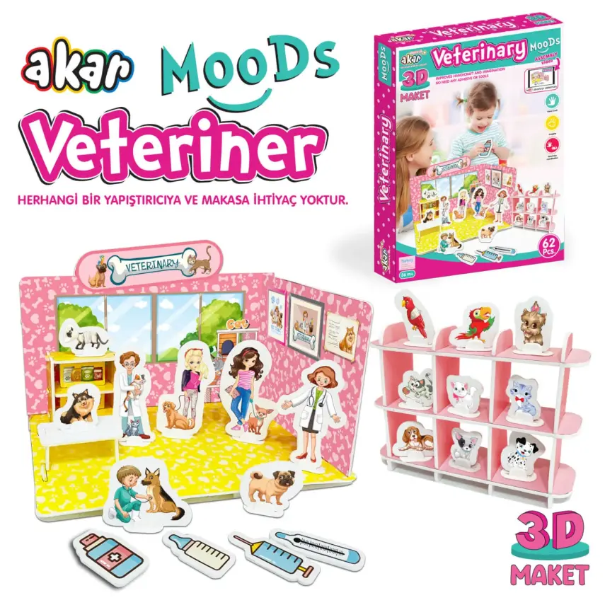 Akar Moods Veteriner 3D Maket - 2