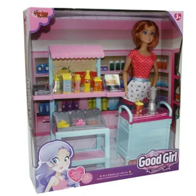 Aksesuarli Kafe İşletmecisi Bebek 29 cm Kutulu