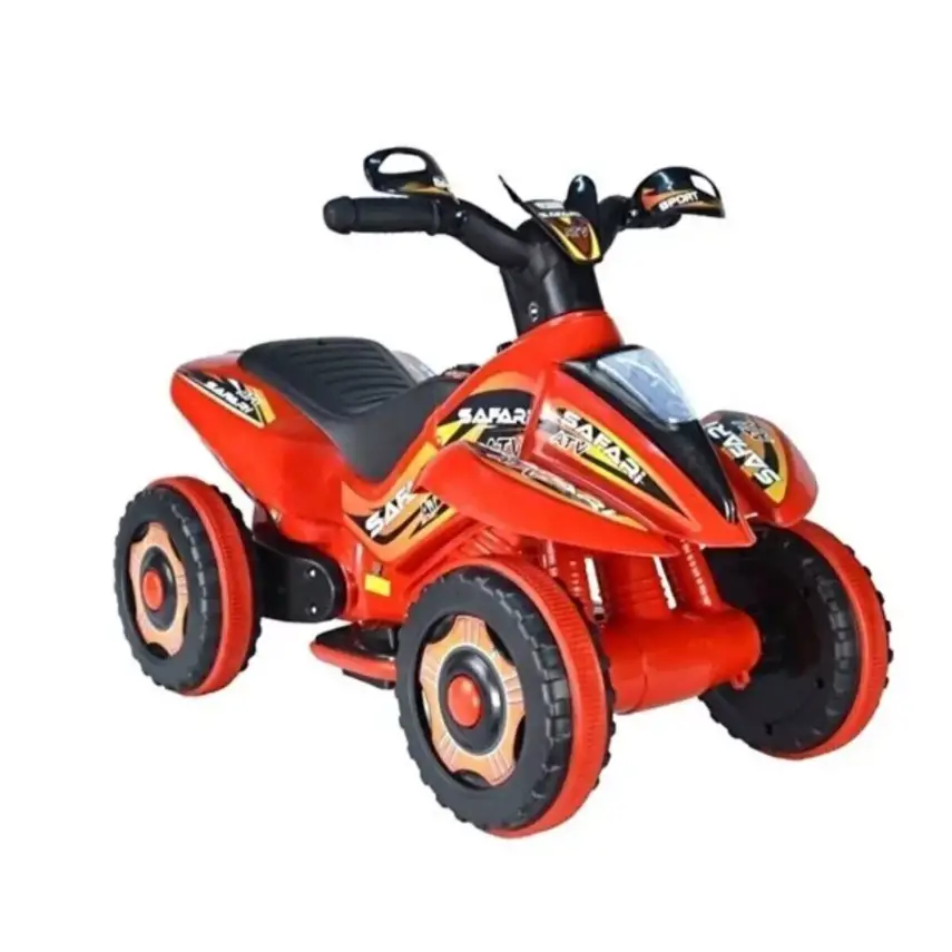 Akülü Atv Müzikli ve Led Işıklı 6V Safari Kırmızı - 1