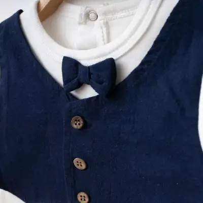 Albimini 2li Takım Yelekli Lacivert (1)