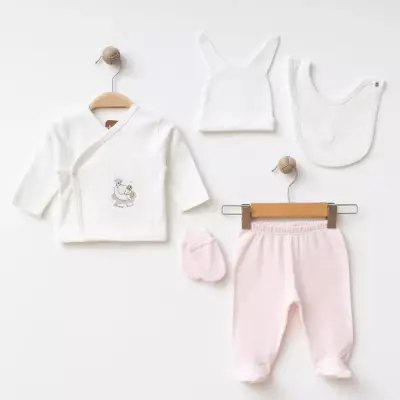 Albimini Hastane Çıkışı 5li Arı Desenli Pembe