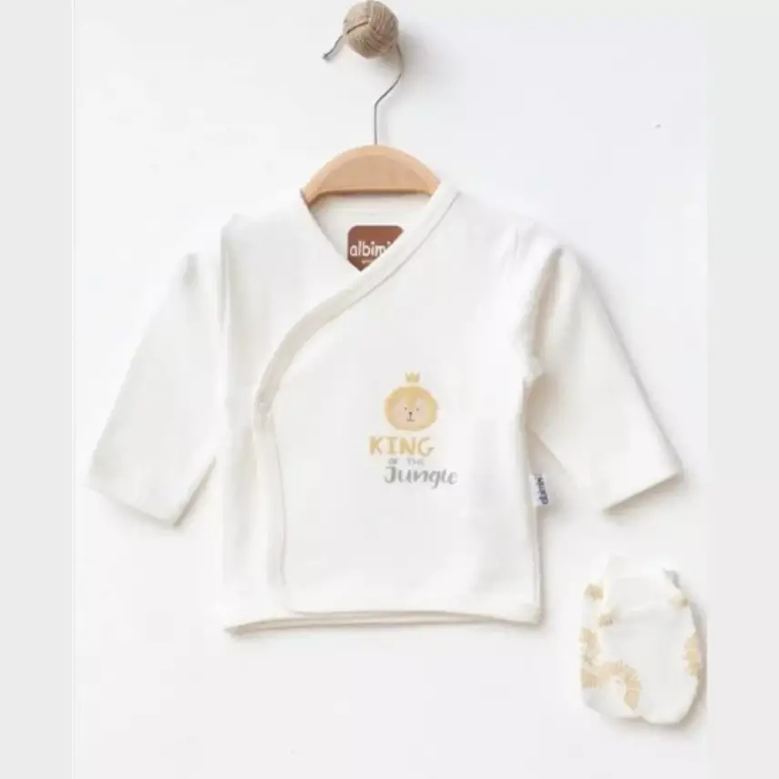 Albimini Hastane Çıkışı 5li Aslan Desenli Ekru - 2