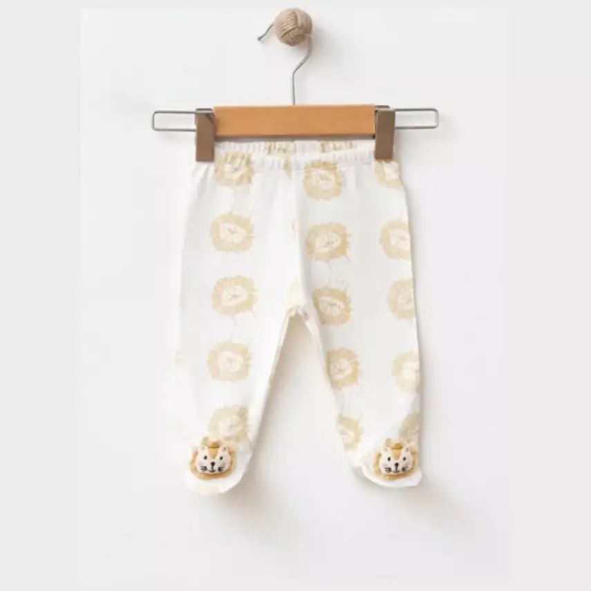 Albimini Hastane Çıkışı 5li Aslan Desenli Ekru - 3