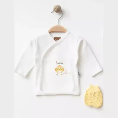 Albimini Hastane Çıkışı 5li Civciv Desenli Ekru - Sarı (1)