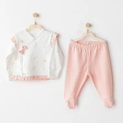 Andy Wawa 2Li Bebek Zıbın Takımı Love Family Somon Unisex 