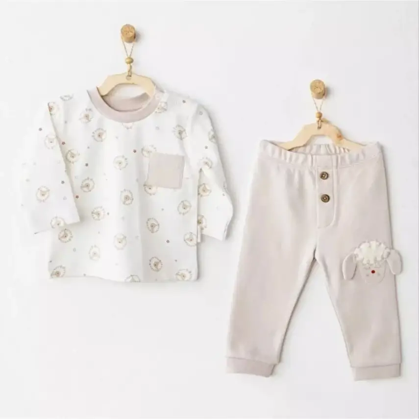 Andy Wawa 2li Takım Tinny S Sheeps Bej Kulaklı Kuzu - 1