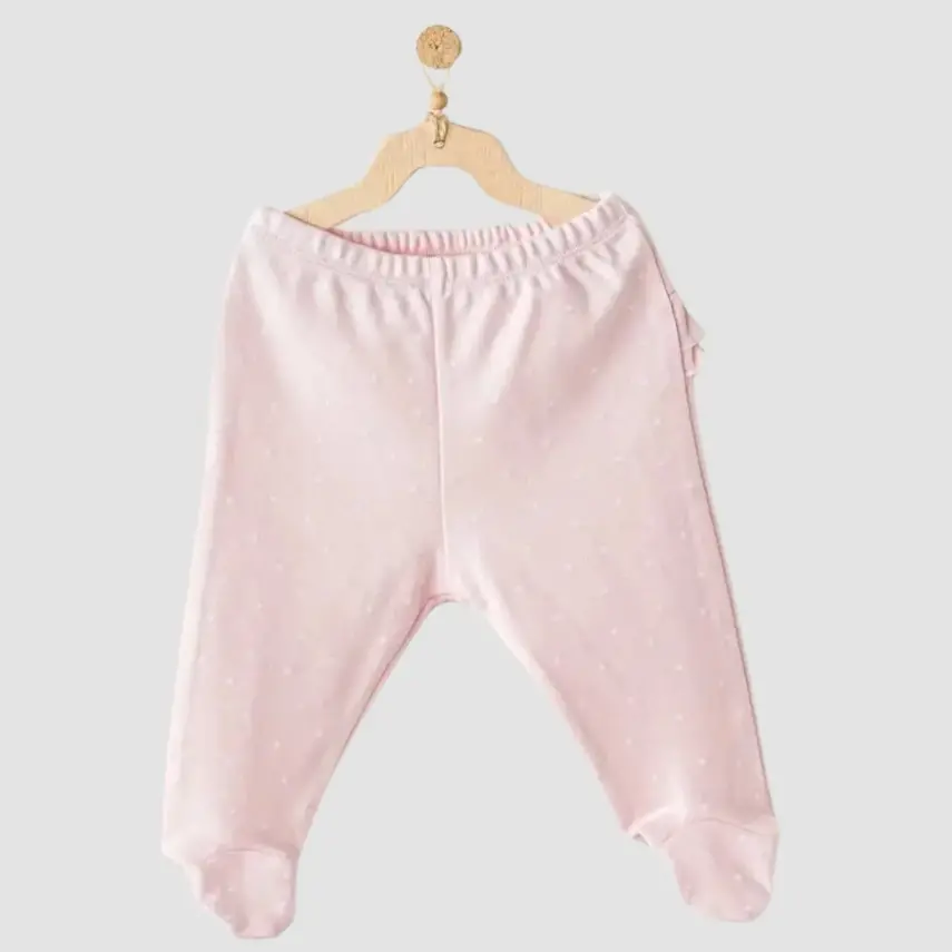 Andy Wawa Bandanalı Kız Bebek 3lü Zıbın Takımı Cuddly Bunny Bear Pembe - 2