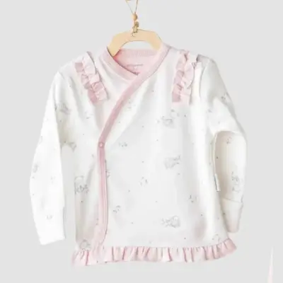Andy Wawa Bandanalı Kız Bebek 3lü Zıbın Takımı Cuddly Bunny Bear Pembe - 3