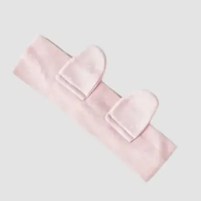 Andy Wawa Bandanalı Kız Bebek 3lü Zıbın Takımı Cuddly Bunny Bear Pembe - 4