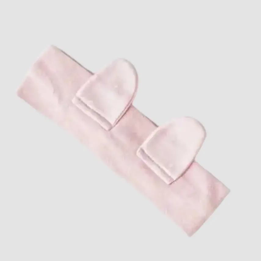 Andy Wawa Bandanalı Kız Bebek 3lü Zıbın Takımı Cuddly Bunny Bear Pembe - 4