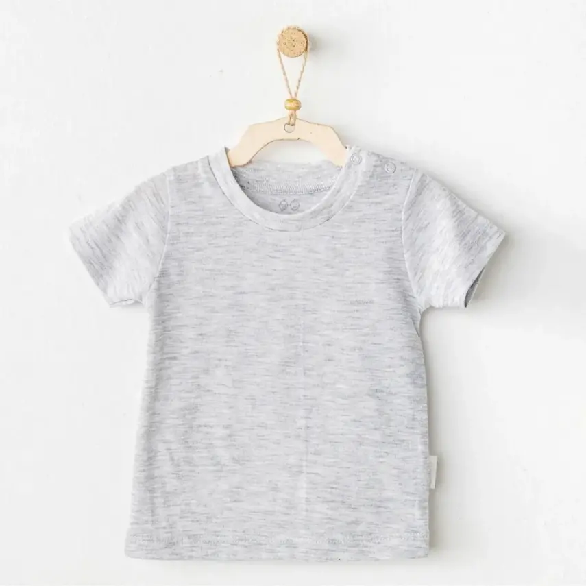Andy Wawa Bebek T-Shirt Casual Gri Melanj Unisex - 3