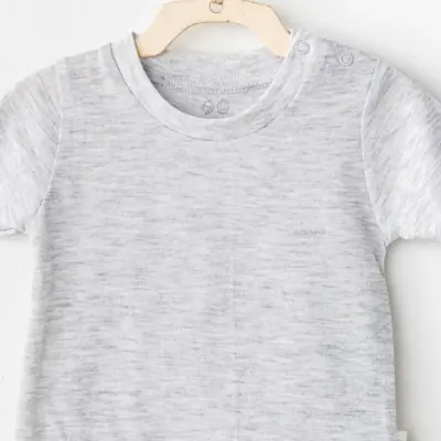 Andy Wawa Bebek T-Shirt Casual Gri Melanj Unisex (1)