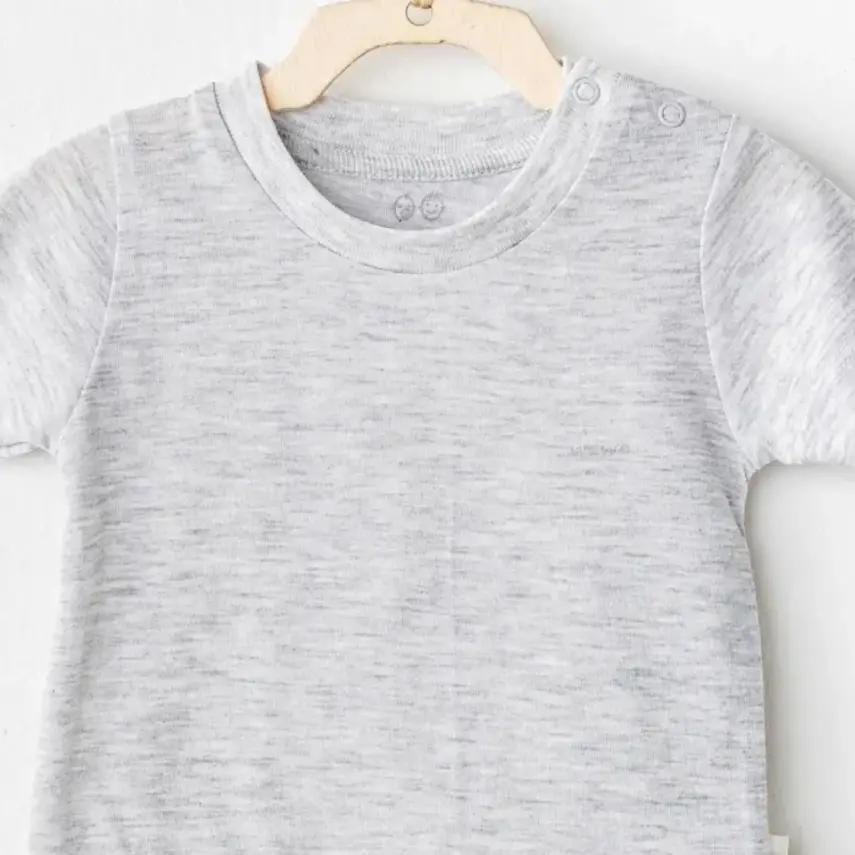 Andy Wawa Bebek T-Shirt Casual Gri Melanj Unisex - 2