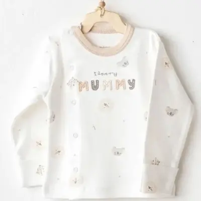 Andy Wawa Bebek Zıbın Takımı 2Li Happy Animals Bej Unisex (1)