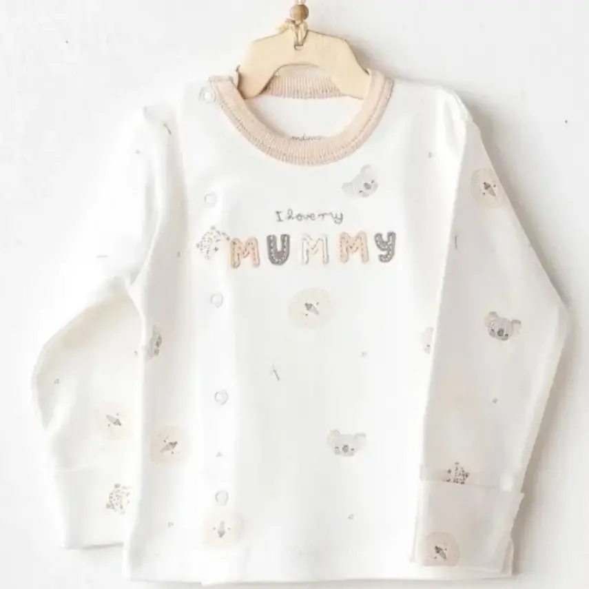 Andy Wawa Bebek Zıbın Takımı 2Li Happy Animals Bej Unisex - 2
