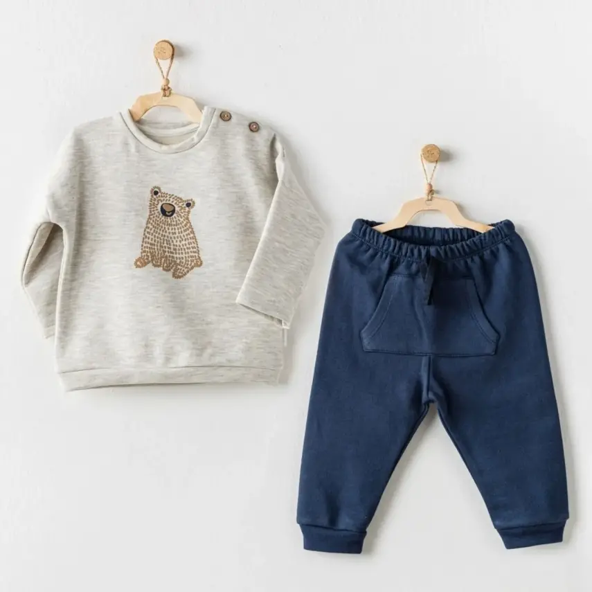 Andy Wawa Erkek 2li Takım Be Strong Lacivert - Gri - 1