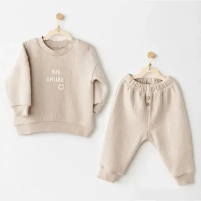 Andy Wawa Erkek 2li Takım Casual Bej 