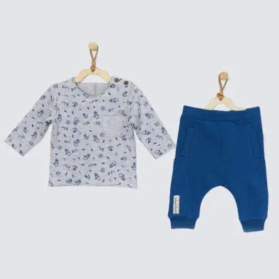 Andy Wawa Erkek 2li Takım Little Climber Gri Melanj - 1