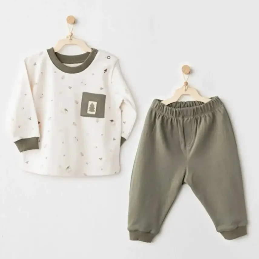 Andy Wawa Erkek 2li Takım My 1st Wardrobe Ekru - Yeşil - 1