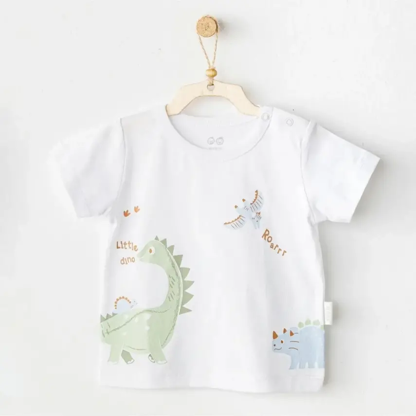 Andy Wawa Erkek Bebek T-Shirt Casual Beyaz - 1