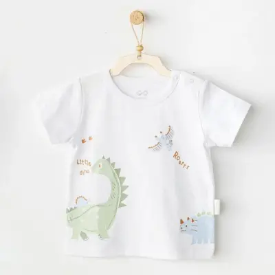 Andy Wawa Erkek Bebek T-Shirt Casual Beyaz - 3