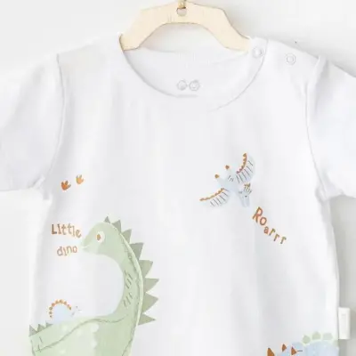 Andy Wawa Erkek Bebek T-Shirt Casual Beyaz - 4