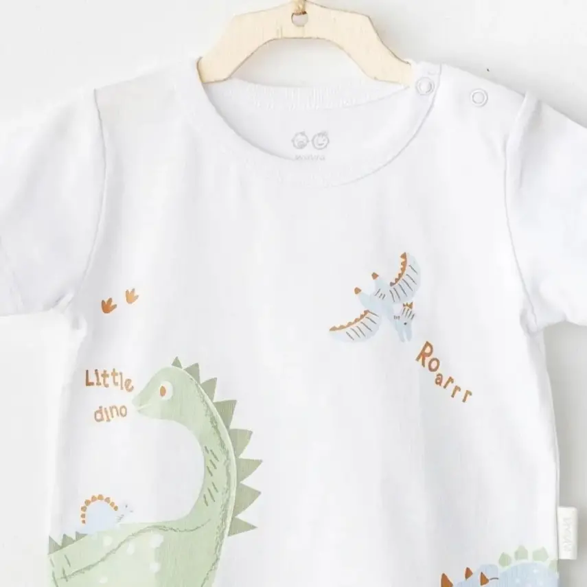 Andy Wawa Erkek Bebek T-Shirt Casual Beyaz - 4