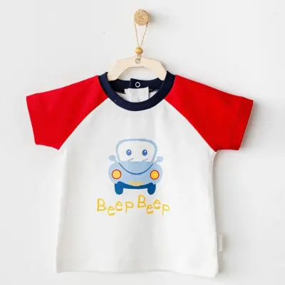 Andy Wawa Erkek Bebek T-Shirt Casual Beyaz - 3