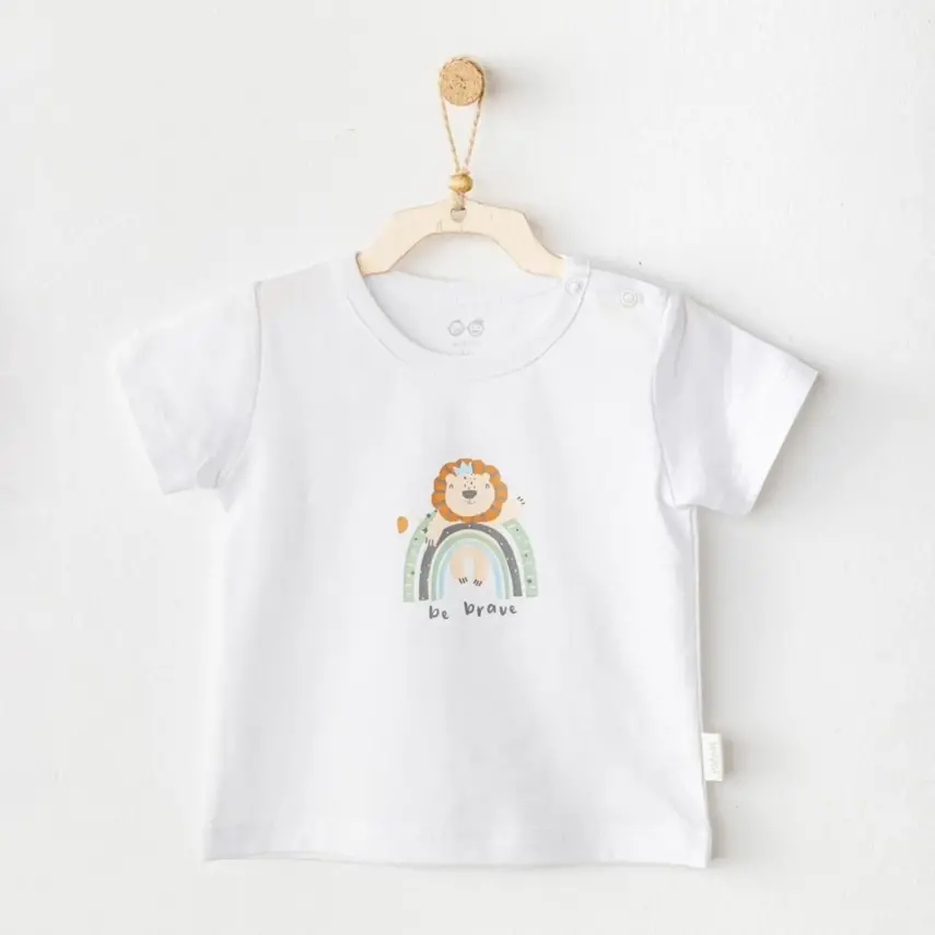 Andy Wawa Erkek Bebek T-Shirt Casual Beyaz - 1
