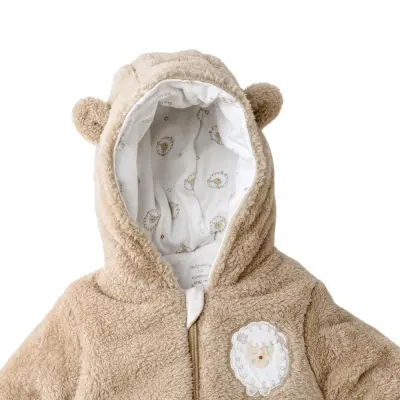 Andy Wawa Erkek Kozmonot Pramsuit Welsoft Tinny S Sheeps Bej (1)