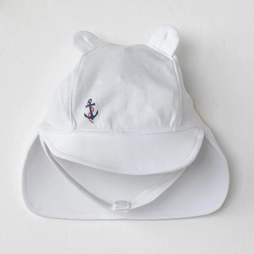 Andy Wawa Erkek Şapka Sailor Bear Mavi - Beyaz - 1