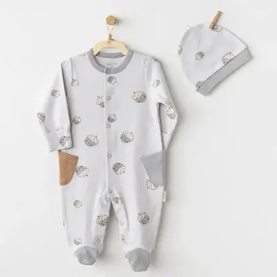 Andy Wawa Erkek Tulum Şapka Takım Hello Autumn Gri