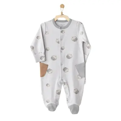 Andy Wawa Erkek Tulum Şapka Takım Hello Autumn Gri (1)