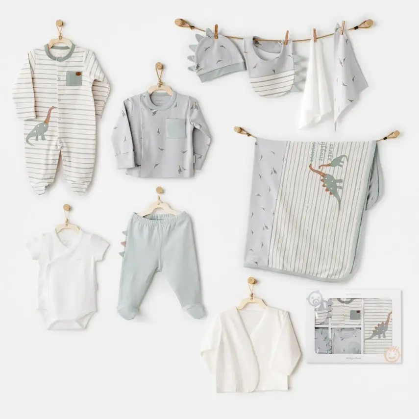 Andy Wawa Hastane Çıkışı 10lu Mummy S Snuggle Saurus Yeşil - 1