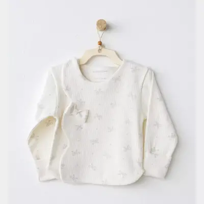Andy Wawa Hastane Çıkışı 5li Baby Bow Bliss Ekru (1)