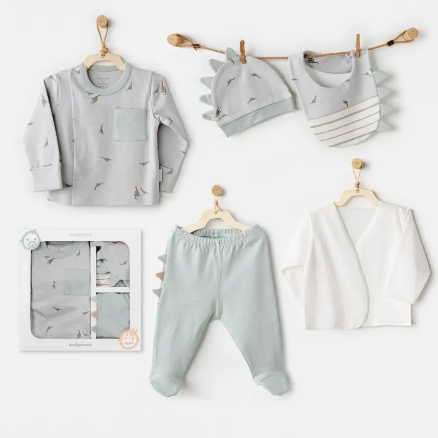 Andy Wawa Hastane Çıkışı 5li Mummy S Snuggle Saurus Yeşil - 1