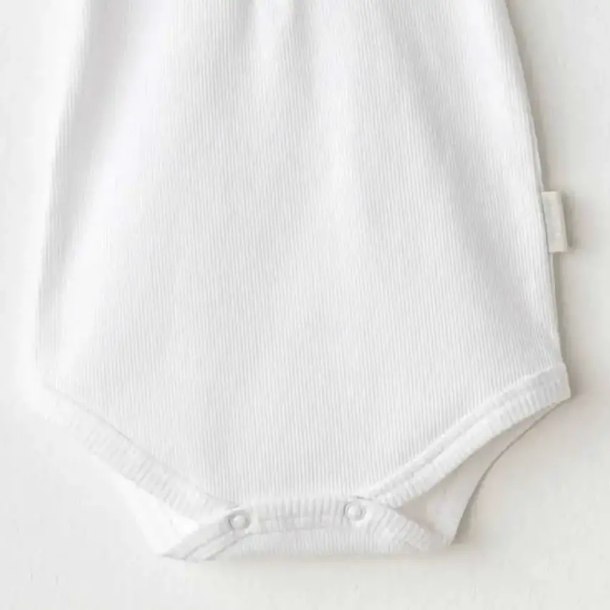 Andy Wawa Kısa Kollu Çıtçıtlı Bebek Body Basic Beyaz Unisex - 4
