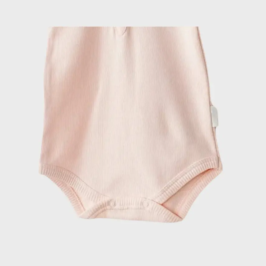 Andy Wawa Kısa Kollu Çıtçıtlı Kız Bebek Body Basic Somon - 4